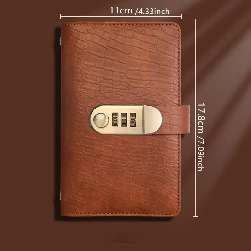 💰 Lockable A6 Savings Notebook with 3-Digit Combination Lock