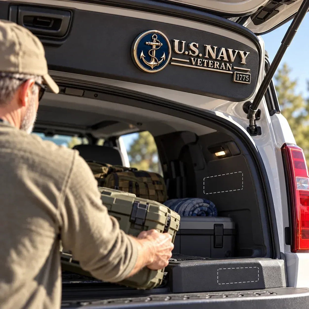 US🎖️ Veteran Honor 3D Metal Car Emblem – A Tribute to Service & Pride