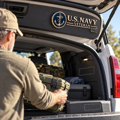 US🎖️ Veteran Honor 3D Metal Car Emblem – A Tribute to Service & Pride