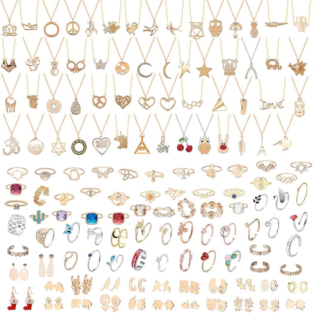 💎 24-Day Christmas Jewelry Blind Box Advent Calendar | Rings, Necklaces & Earrings Gift Set
