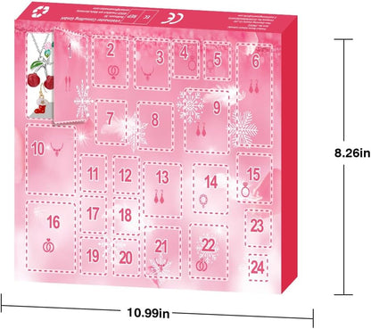 💎 24-Day Christmas Jewelry Blind Box Advent Calendar | Rings, Necklaces & Earrings Gift Set