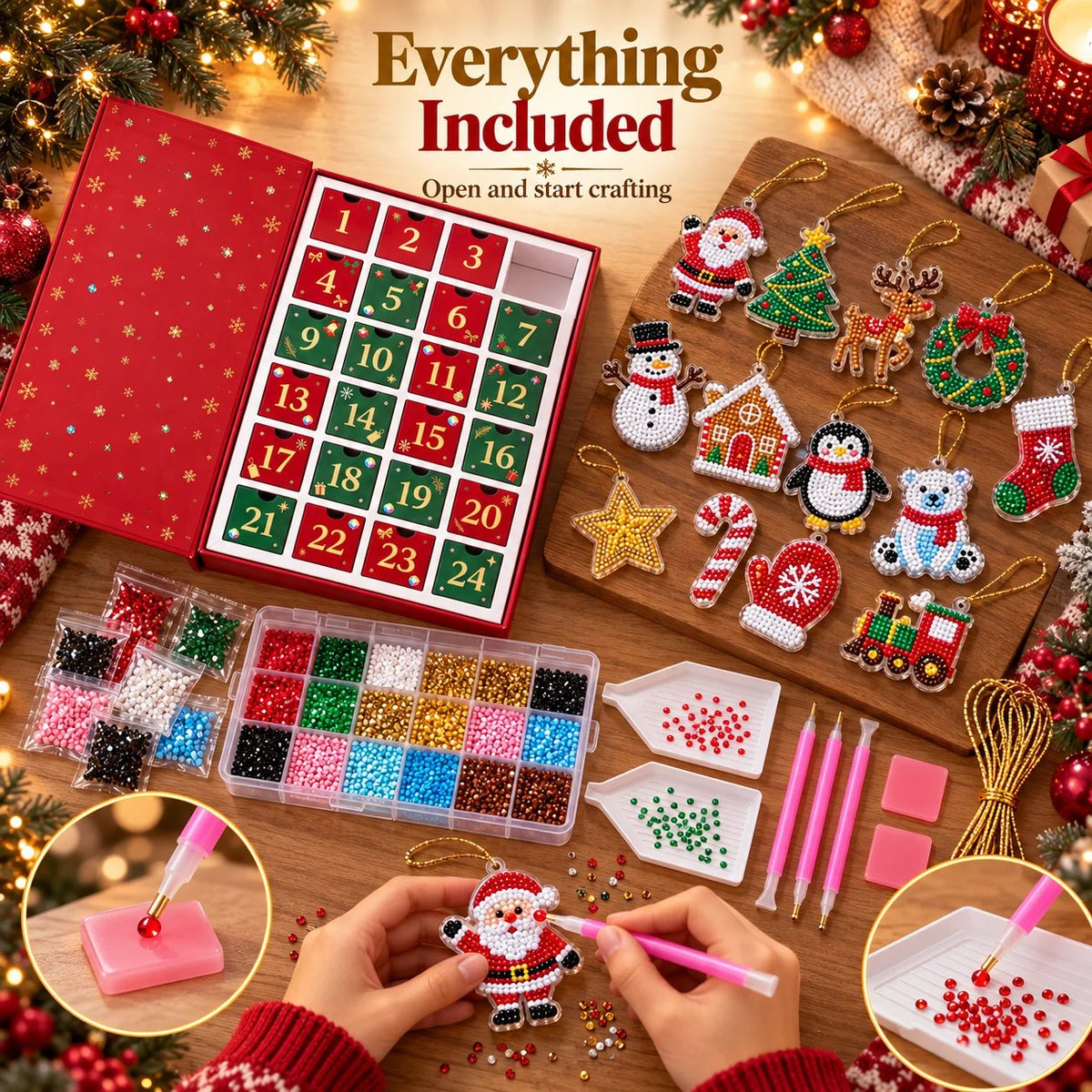 💎Diamond Painting Advent Box | 24 Little Handmade Treasures For Christmas