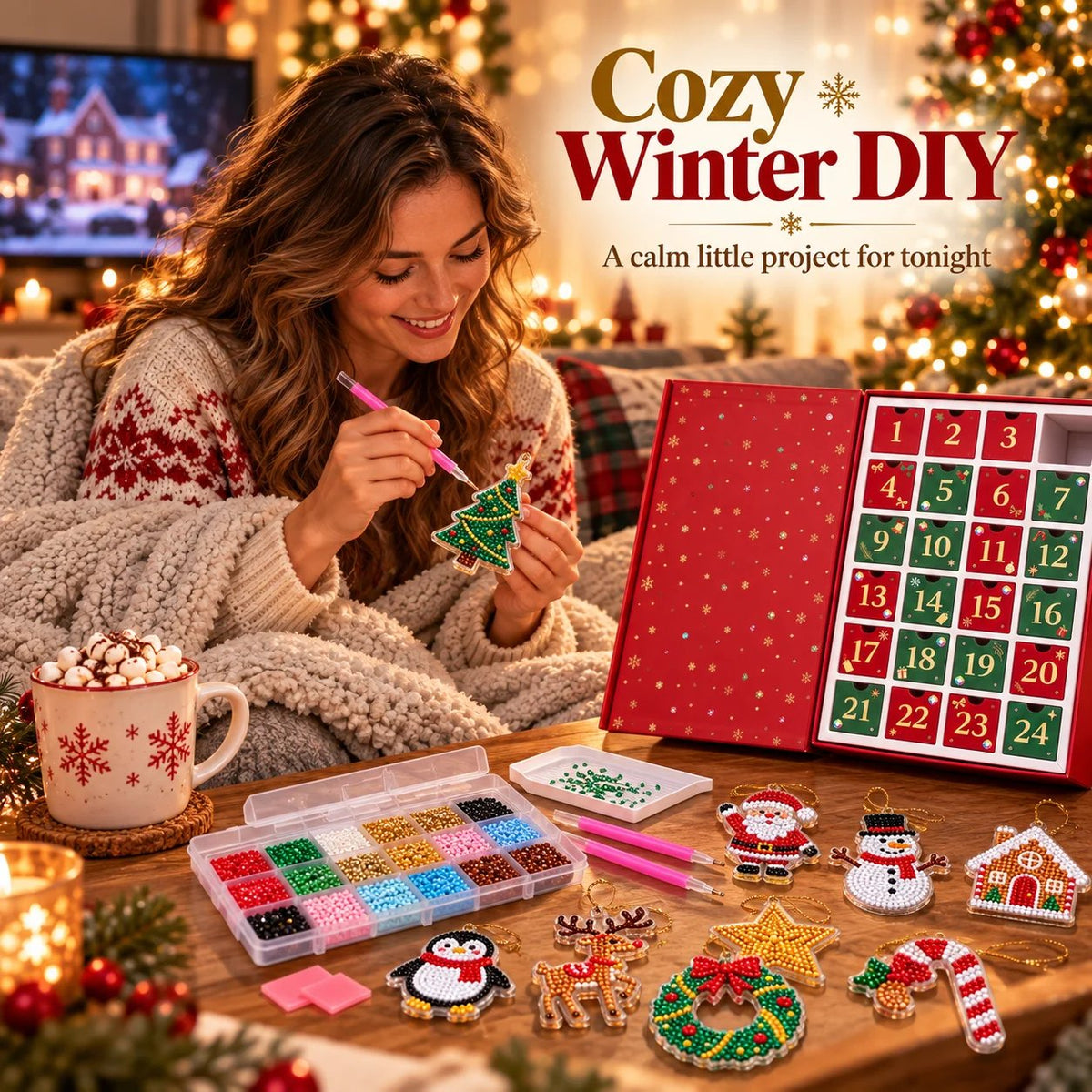 💎Diamond Painting Advent Box | 24 Little Handmade Treasures For Christmas