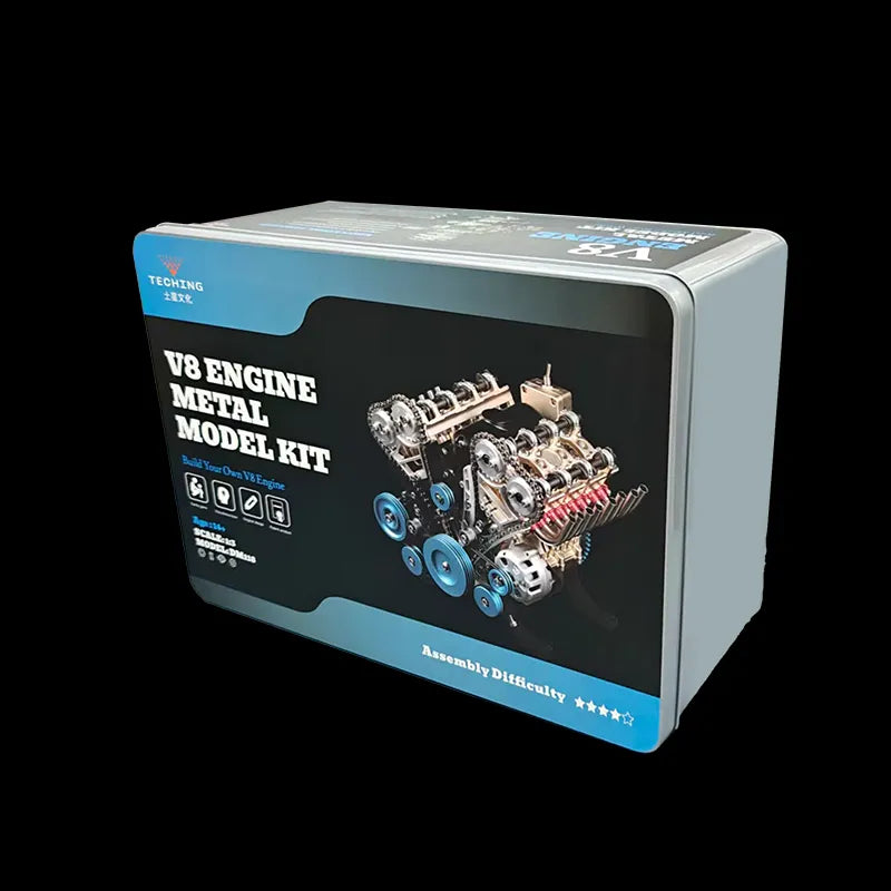 ⚙️1:3 Full Metal V8 Engine Model Kit