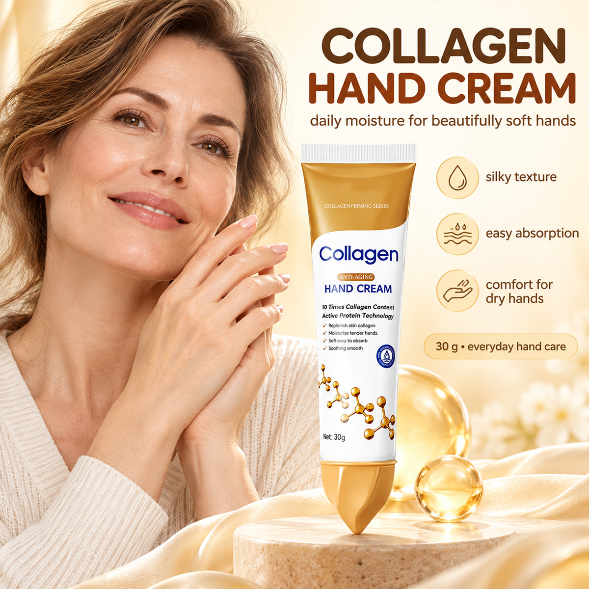 🧴 Collagen-Infused Nourishing Hand Cream