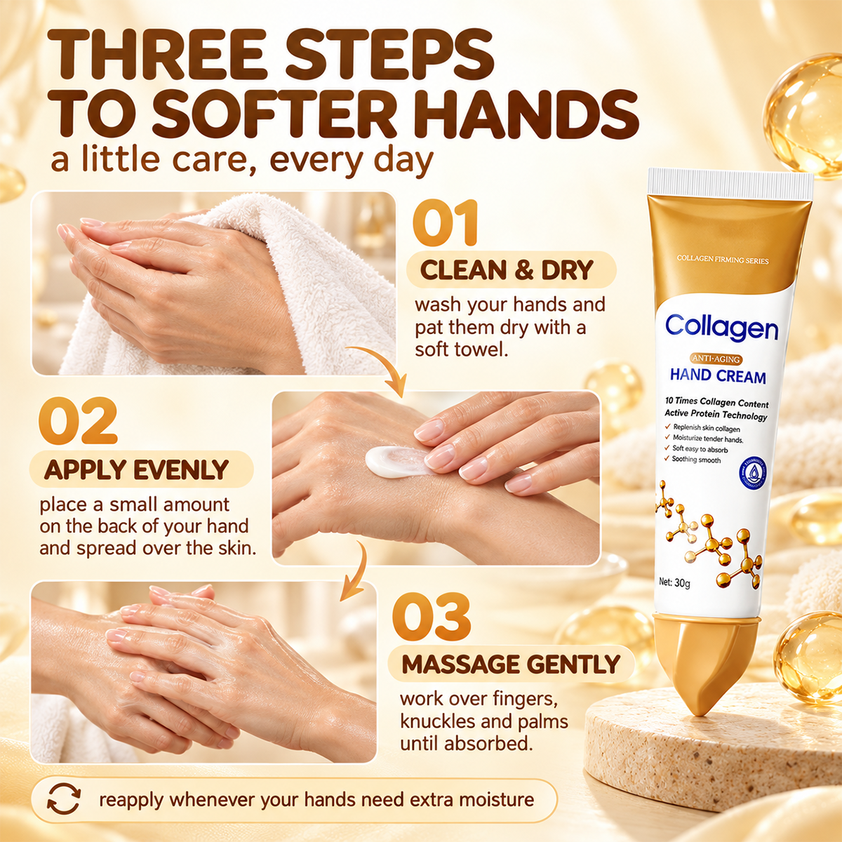 🧴 Collagen-Infused Nourishing Hand Cream