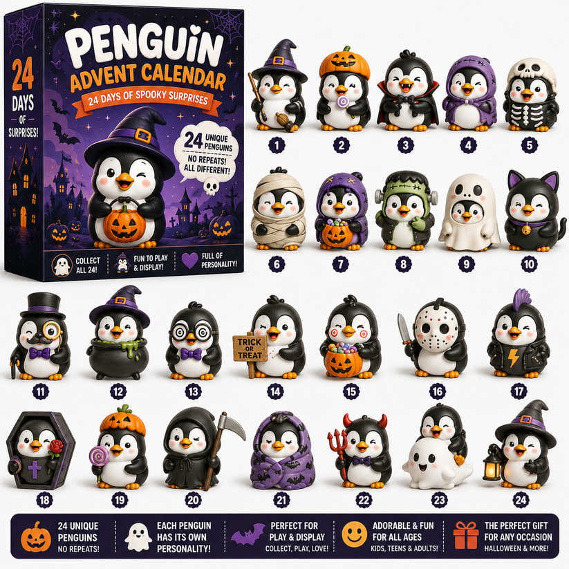  24 Days of Penguin Surprises Advent Calendar – 24 Unique Penguins, 3 Fun Editions