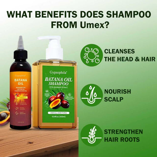 Batana Oil Hair Growth Set: Shampoo + 4-in-1 Oil