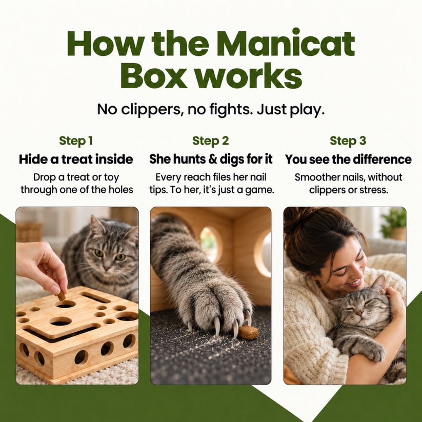 Manicat Box – Cat Nail File Toy
