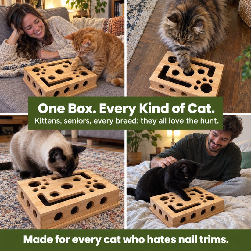 Manicat Box – Cat Nail File Toy