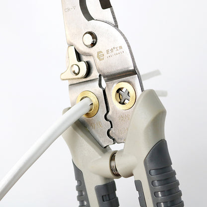 Tragbare Abisolierzange mit Mehrfunktionen