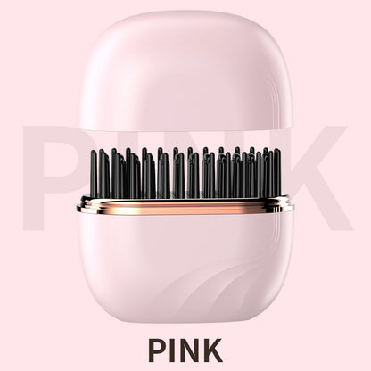 2-in-1 Mini Straightening Hair Brush