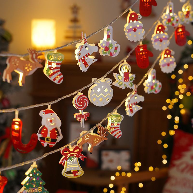 Christmas Decoration Party Supplies Metal LED Colorful Lights