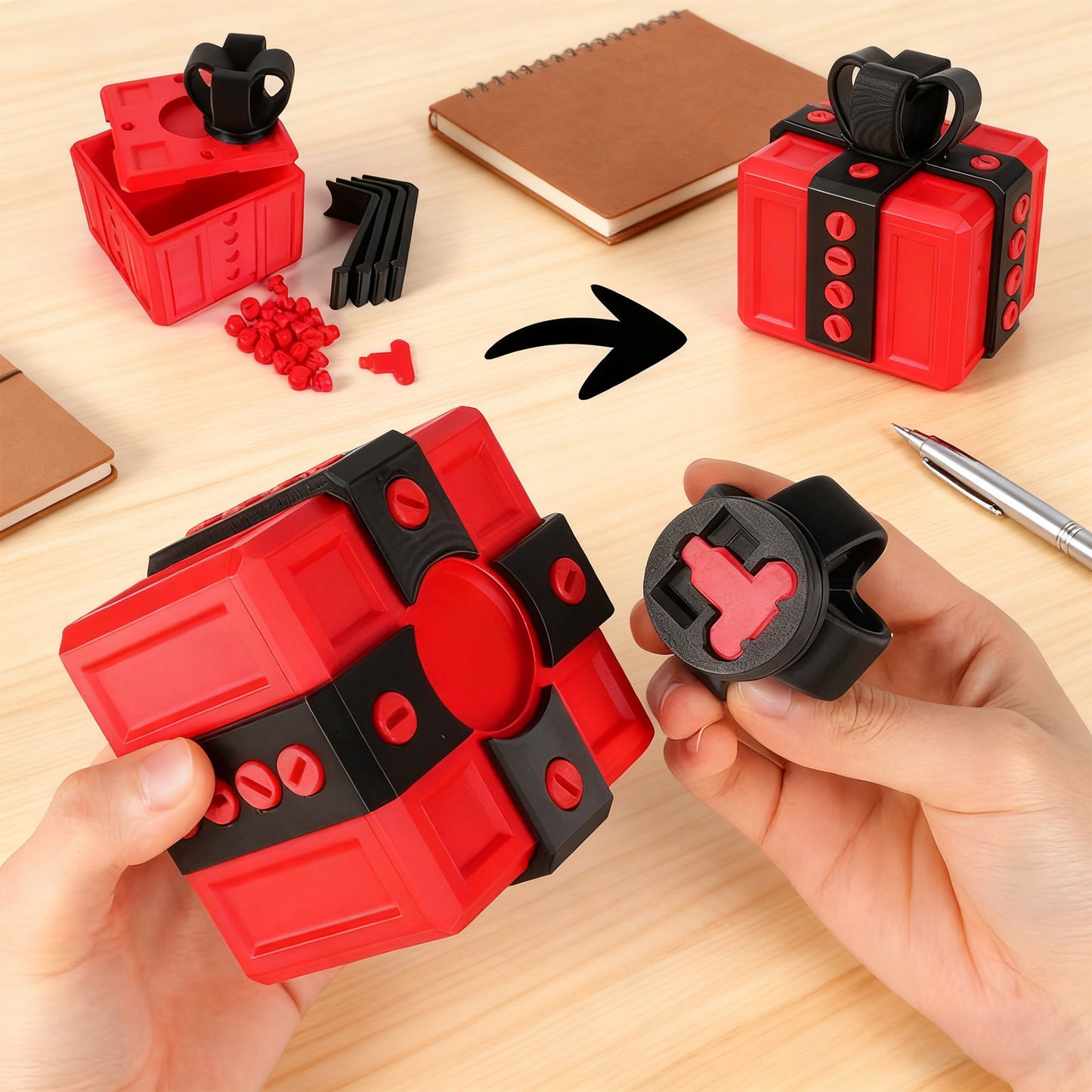 Mechanical Puzzle Prank Gift Box