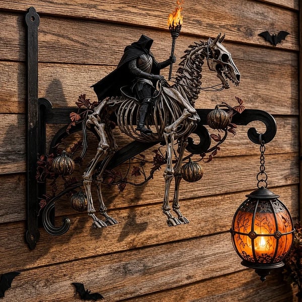 🎃Halloween Decorative Wall Hook - Spooky Outdoor Metal Hanger For Porch & Garden Decor