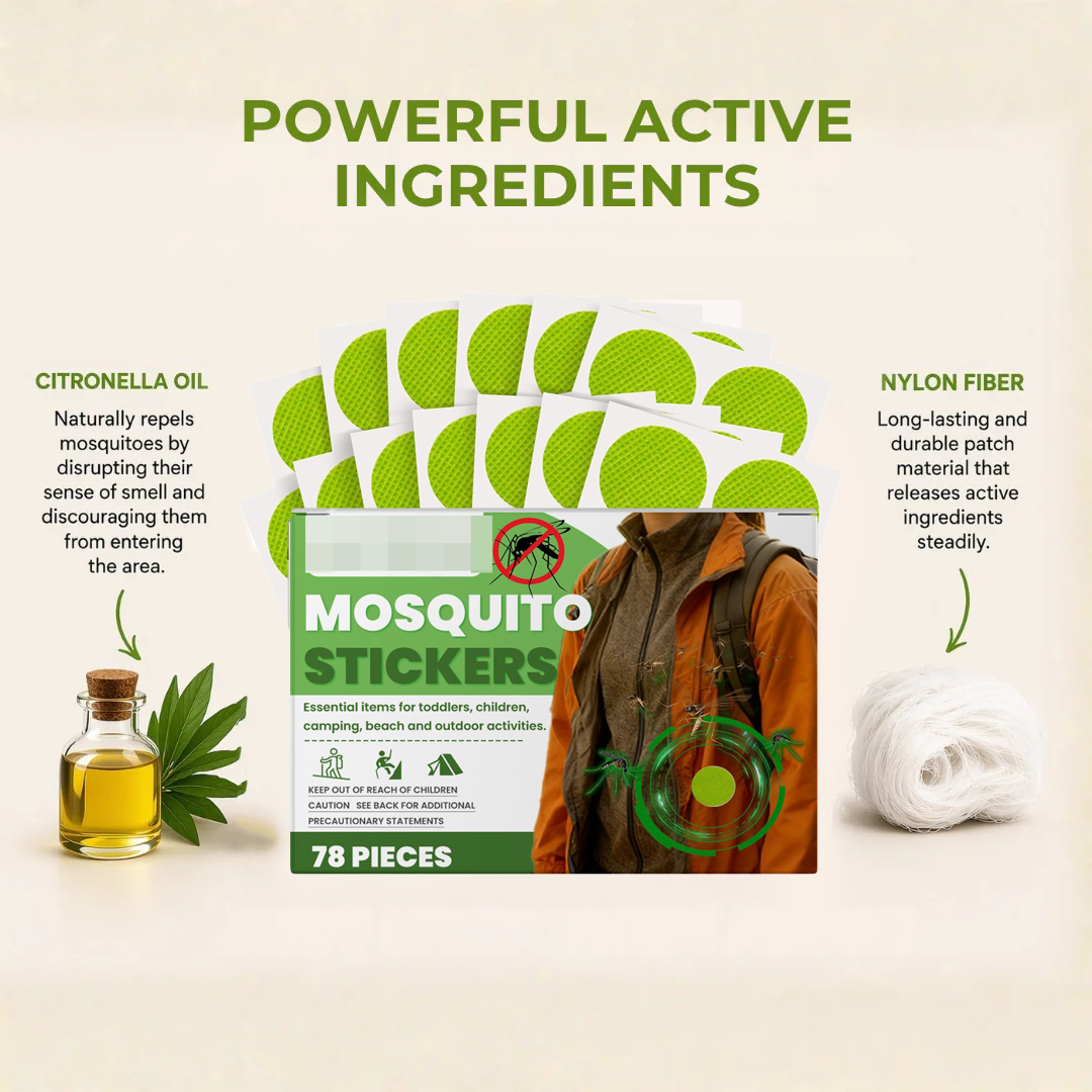 Natural Non-Toxic Mosquito Repellent Patches