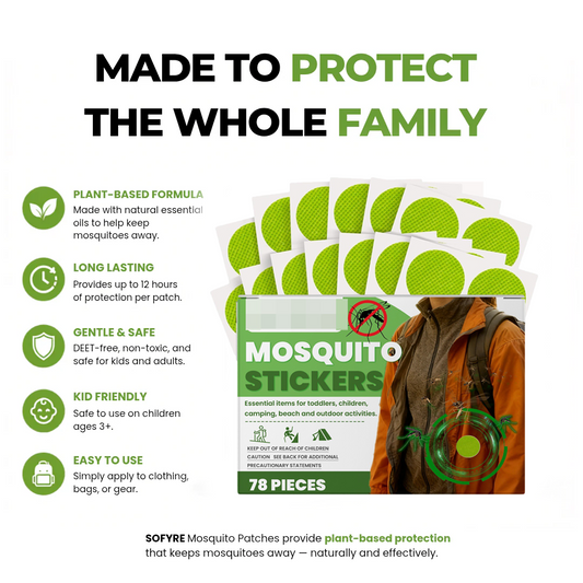 Natural Non-Toxic Mosquito Repellent Patches