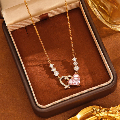 Heartlocked Double Heart Necklace