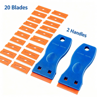 2 Handles + 20 Plastic Blades