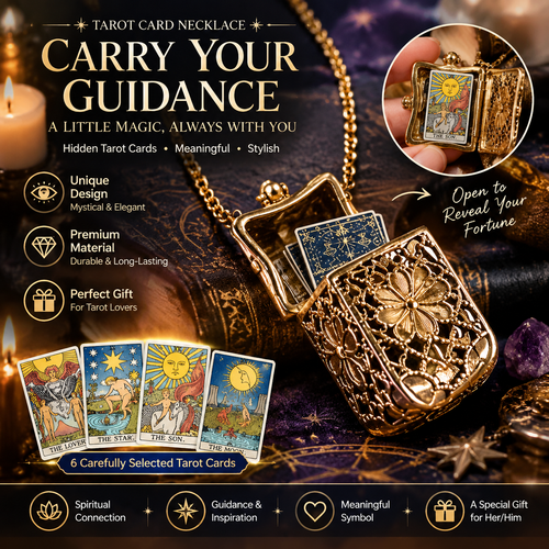 🎄💝Tarot Card Necklace with Mini Tarot Cards