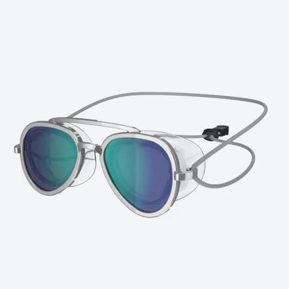 👓 Sunny Swim Goggles – UV Protection, Wide View, Chic Sunglass Look
