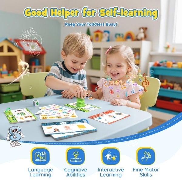 🦖 Dino Talking Cards — Montessori Phonics & Sight Words Set