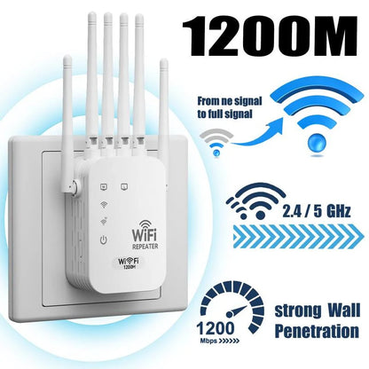 🔥Dual-Band WiFi Range Extender – Stay Connected Everywhere!