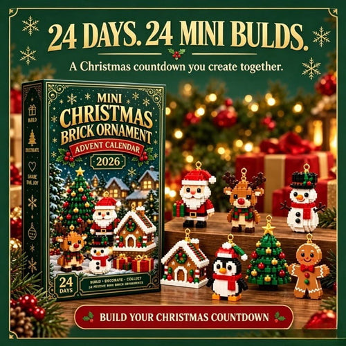 24-Day Mini Christmas Brick Ornament Advent Calendar