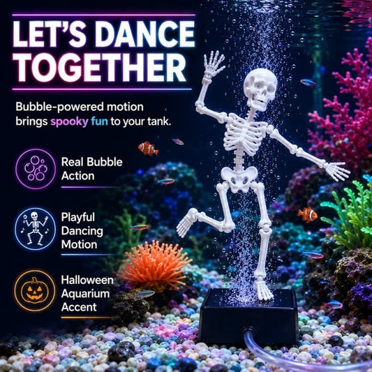 💀Air-Driven Dancing Skeleton Aquarium Ornament