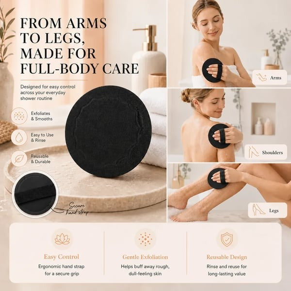 🧽Exfoliating Scrub Bath Pads — Deep Exfoliation, Reusable