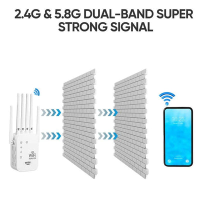 🔥Dual-Band WiFi Range Extender – Stay Connected Everywhere!