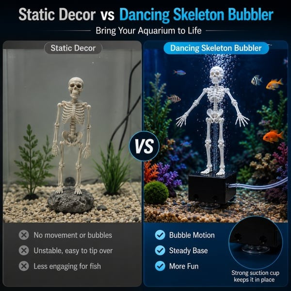 💀Air-Driven Dancing Skeleton Aquarium Ornament
