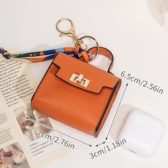 🔥Last Day Only $9.99👜Mini Square Bag Pendant Keychain- High Quality Leather with Colorful Strap, Cute Car Keychain & Bag Charm Accessory