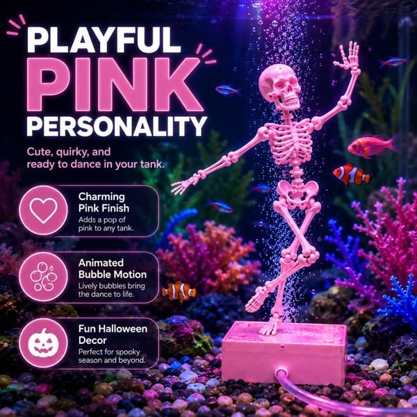 💀Air-Driven Dancing Skeleton Aquarium Ornament