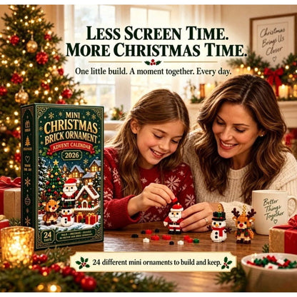 24-Day Mini Christmas Brick Ornament Advent Calendar