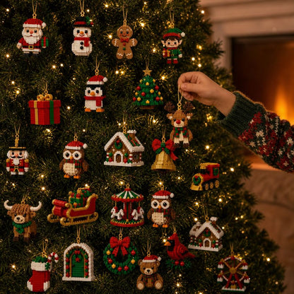 24-Day Mini Christmas Brick Ornament Advent Calendar