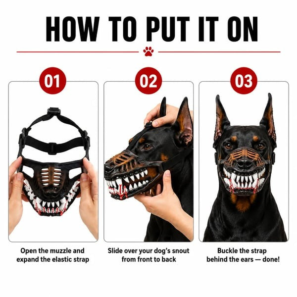 👿Hell Hound Monster Muzzle