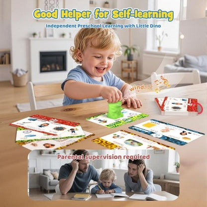 🦖 Dino Talking Cards — Montessori Phonics & Sight Words Set