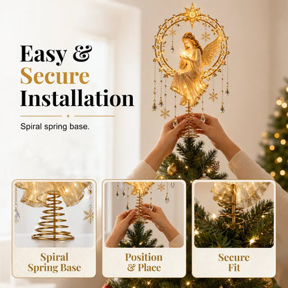 LED Angel Christmas Tree Topper