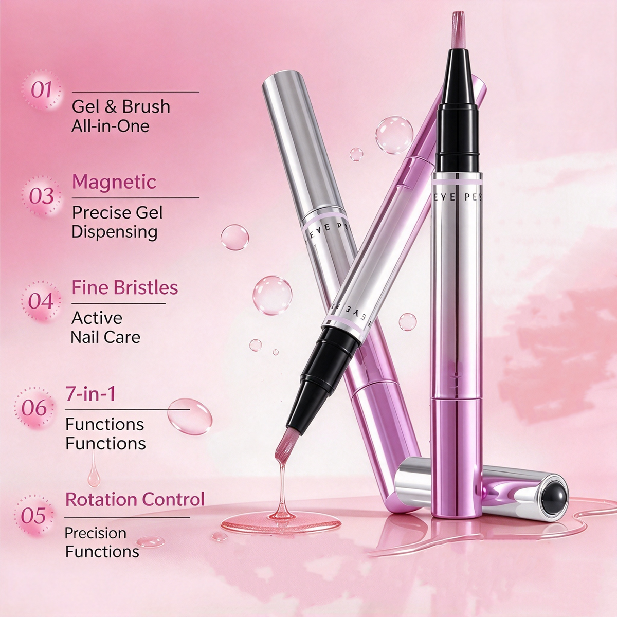 dht™⭐Mailing cat eye pen - magnetic attachment integrated nail trimming tool