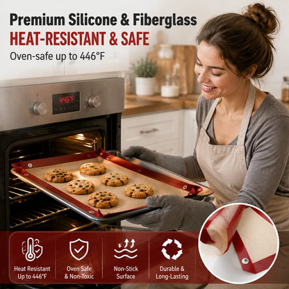 Transformable Snap‑Up Silicone Baking Mat