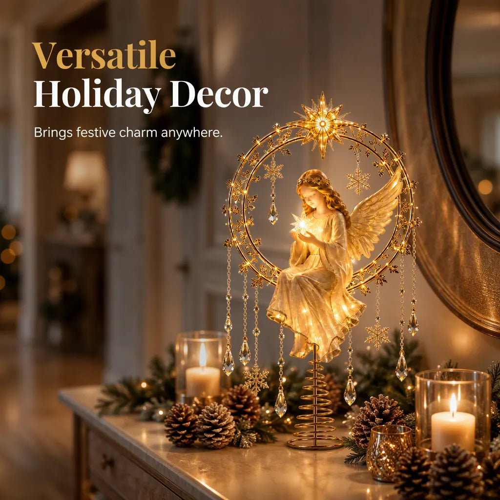 LED Angel Christmas Tree Topper
