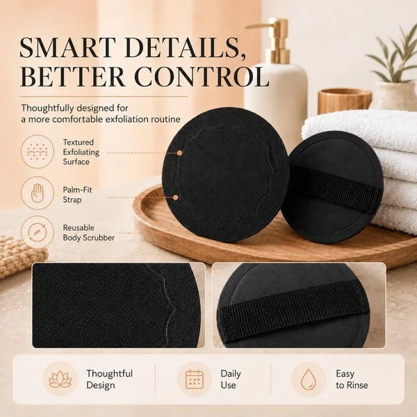 🧽Exfoliating Scrub Bath Pads — Deep Exfoliation, Reusable