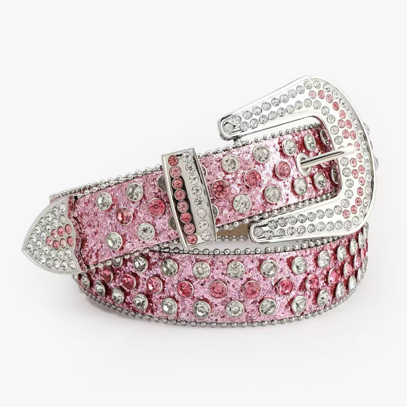 Western-style Rhinestone Belt