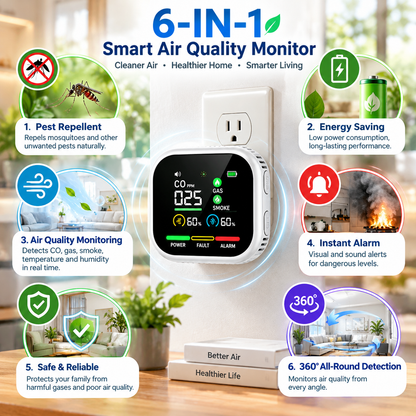 6-in-1 Digital Air Quality Detector