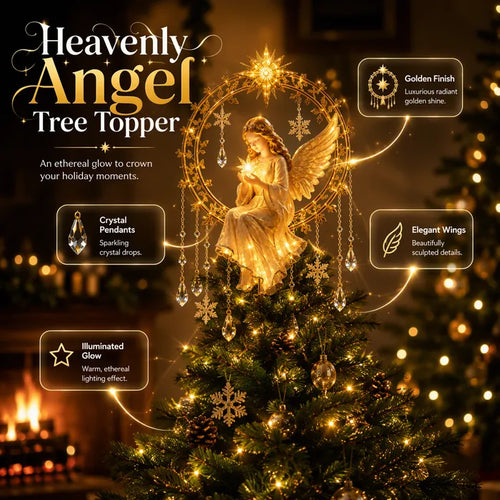 LED Angel Christmas Tree Topper