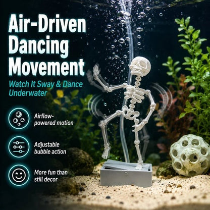 💀Air-Driven Dancing Skeleton Aquarium Ornament