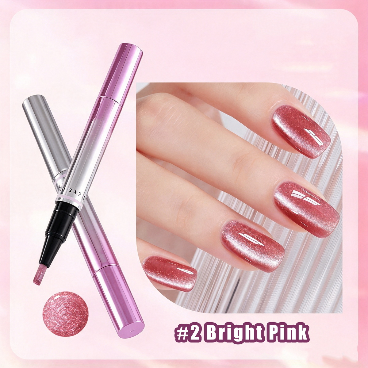 dht™⭐Mailing cat eye pen - magnetic attachment integrated nail trimming tool