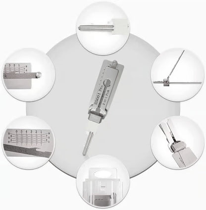 🔑 SS001 Pro Locksmith Tool Set — Stainless Steel, Precision Decoder & Pick