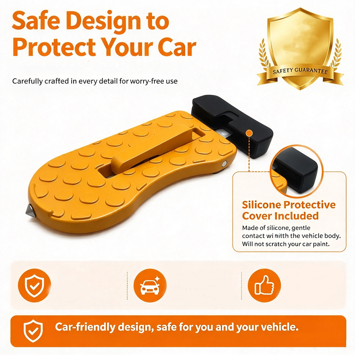dht™⭐Universal Car Roof Rack Step🚗Foldable Roof Rack Door Lock, Easy to Get in and Out of Car